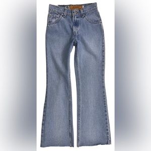 Levis Vintage Silver Tab Jeans Women 26 Flare Wide Leg High Rise Light Wash Blue